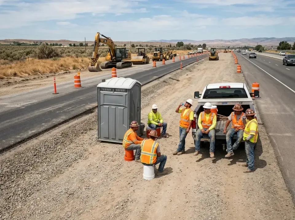 highway-road-construction-crew-007 — frequently asked questions, Porta Potty and Restroom Rentals in Strawberry, CA